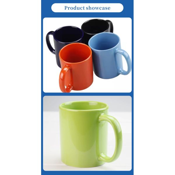 Factory Direct 11oz Ceramic Cups with Gradient Design Full-Color Sublimation for Promotional & Business Gifts