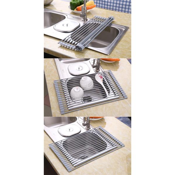 Не токсический теплостойкий силикон свертывает вверх стеллаж для просушки