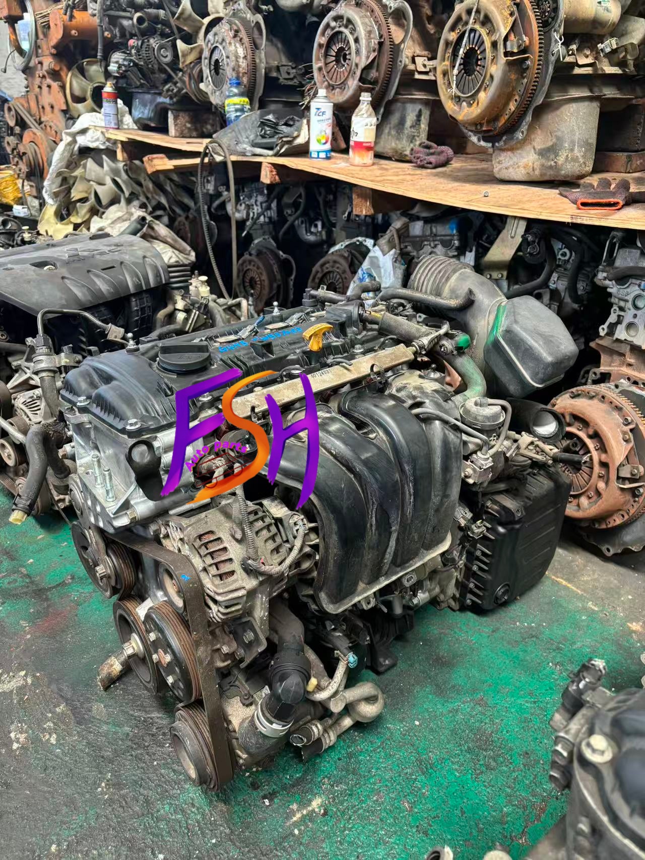 Good Quality G4NB 4 Cylinder Amercian Used Gasoline Engine Assembly