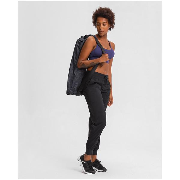 Fashion Woven Fabric Women's Loose Fit Pocket Yoga Pants For Autumn Winter