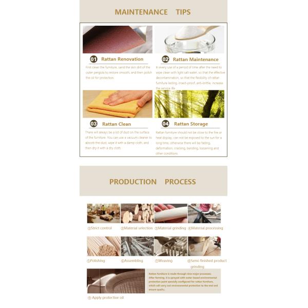 Wooden Rattan Arm Chair Outdoor Wicker Peacock Furniture