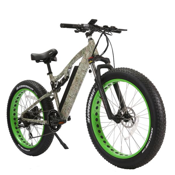 26 Inch Wheel E Bike Smart Type Sensor Disc Brake 7 Speed Fat Tyre Mountain Electric Bike