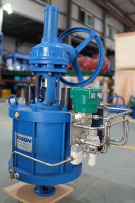 Vannes à opercule, actionneur pneumatique linéaire double effet, acier au carbone, système en boucle fermée