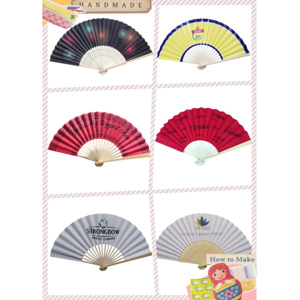 Elegant Foldable Hand Fans 21cm 23cm Customized Handheld Fan For Wedding