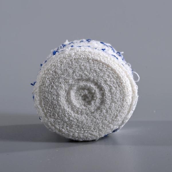 Blue Red White Color Line Medical Cotton Crepe Bandage Elastic Crepe Bandage Spandex Crepe Bandage