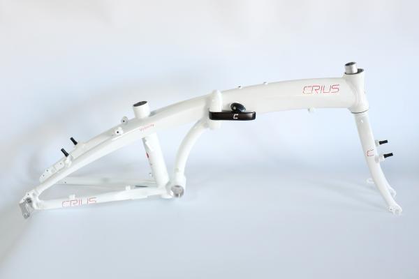 Bicycle Frame OEM Customized Folding Ebike Frame 2900g Gloss Surface Processing Mode