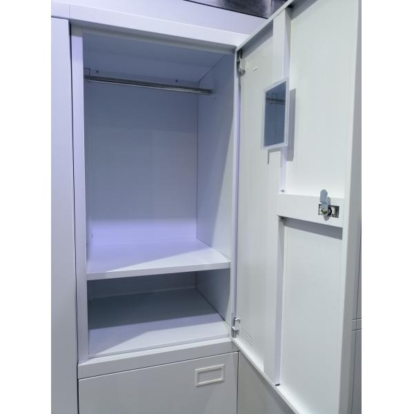 H1850*W900*D450mm топят шкаф хранения металла штата 4 шкафчиков металла двери Frameless