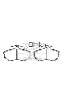 Audi 100 Ceramic Brake Pad  443698151C Lucas Audi Front Brake Pads