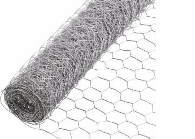 Galvanized Chicken Wire Mesh , Hexagonal Wire Mesh 25-100m Length