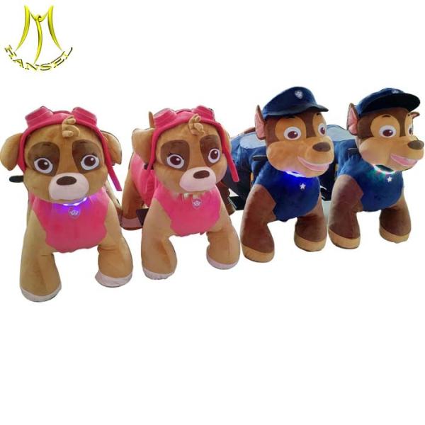 Hansel  popular walking animal rides for shopping mall non coin motorized plush riding animal for kids
