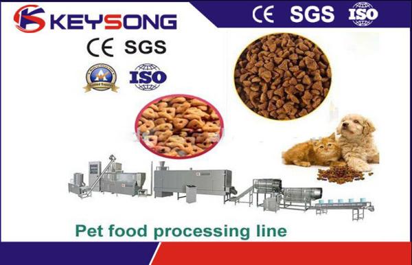 380V / 220V 80 Kw Pet Food Making Machine / Production Line Low Energy Consumption