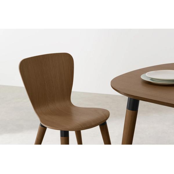 Hotel Restaurant Dining Chair Armless Ant Chair Solid Wood Legs Single Chair