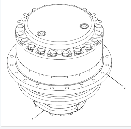 E345 E349 E325 E329 Excavator Swing Gear Reduction Swing Cover Housing