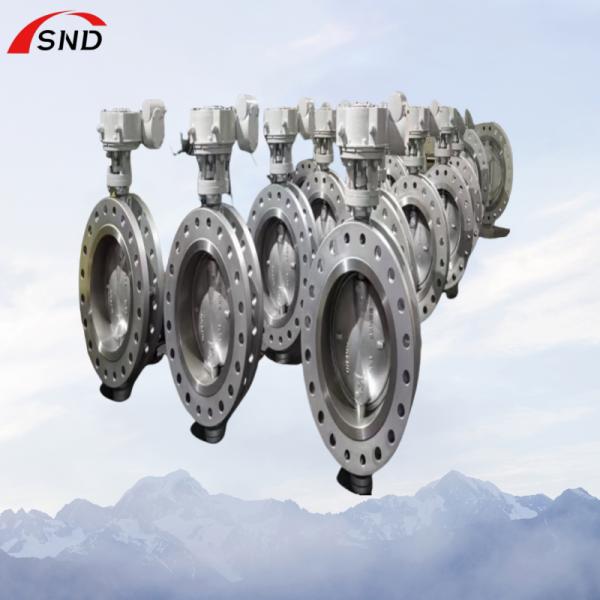 High Temperature  Pressure WCB Flanged Metal Hard Seal Butterfly Valve