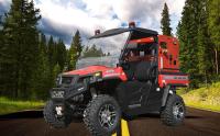 Moto UTV de lutte contre l'incendie avec le système d'extinction de mousse