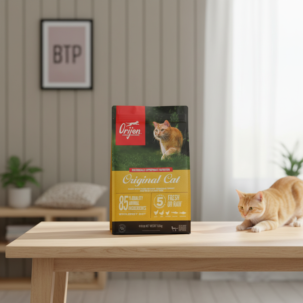 Moisture-Proof Smell Proof Recyclable PE Dry Pet Food Pouch-Custom Logo Packaging for Cat Food & Pet Kibble