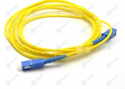 9/125μM Single Mode Fiber Jumpers Simplex SC To SC Interchangeability ≤0.2dB
