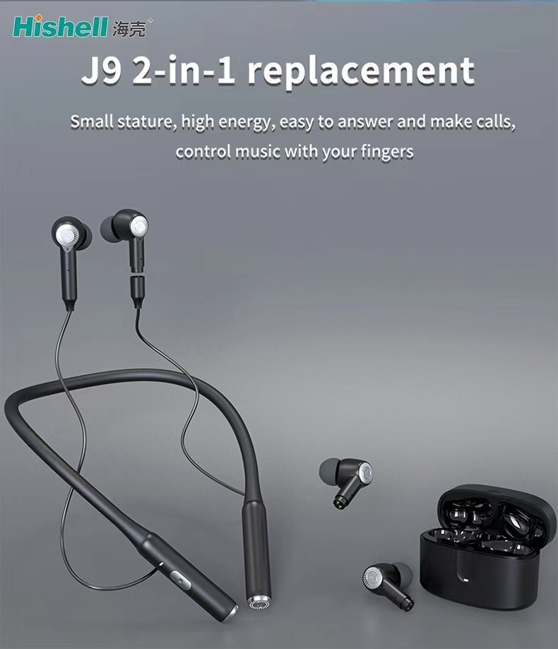 Шум отменяя ENCL Earbuds 2 ANC Bluetooth в 1 беспроводном шлемофоне J9 шеи