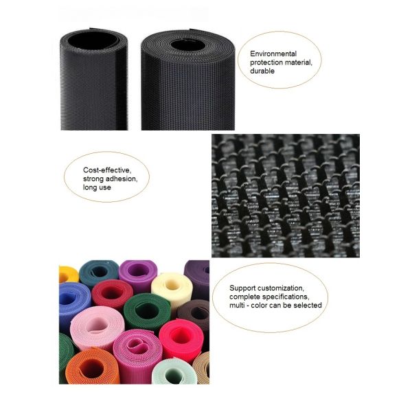 16mm Super Thin Sticky Back Injection Hook and Loop Tape Eco Friendly