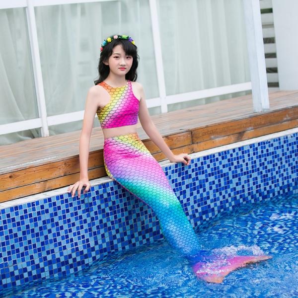 Custom Mermaid Tail For Swimming With Monofin For Amusement Park Performance