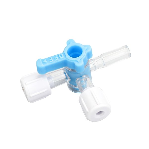 Connector Ozone Sterile Needlefree Medical Device 3 Way Stopcock for Hospital Clinic
