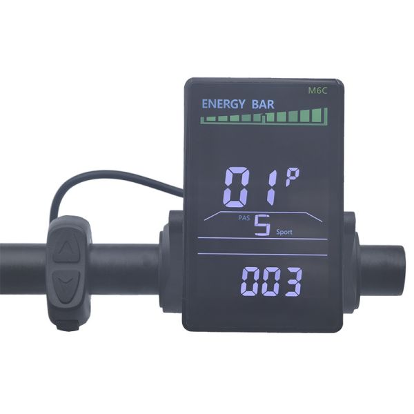OUXI V20 Pro M6C V20/V20 Pro Pantalla LCD Medidor 24V-60V USB Panel para Piezas de Scooter Eléctrico Fat de 20 Pulgadas