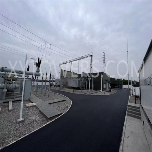 China Hot Dip Galvanized Tubular Electrical Power Substation Transformer Steel Structures