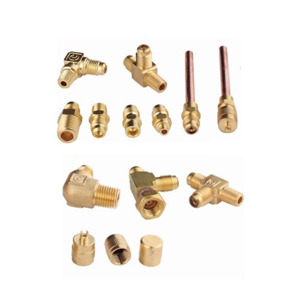 Air Conditioning Precision Refrigeration Needle Valves With Brass Fittings And Nuts