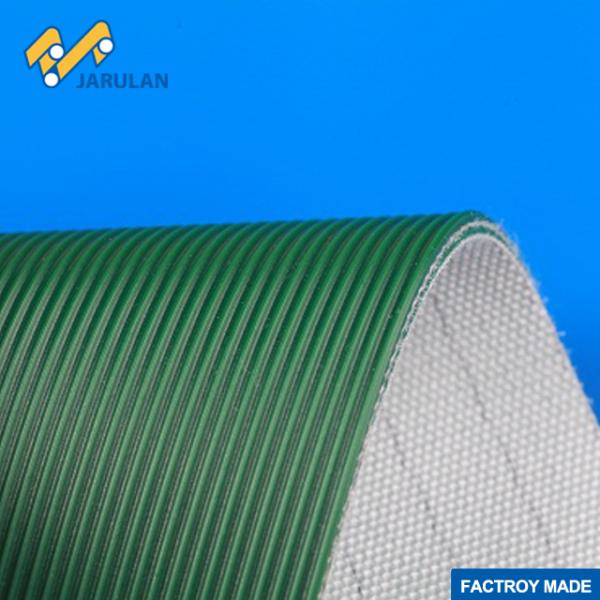 Longitudianal Top Green Color PVC Conveyor Belting With Soft Hardness