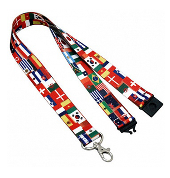 Light Weight Custom Cotton Lanyards Screen Printing Logos Premium Raw Polyesters