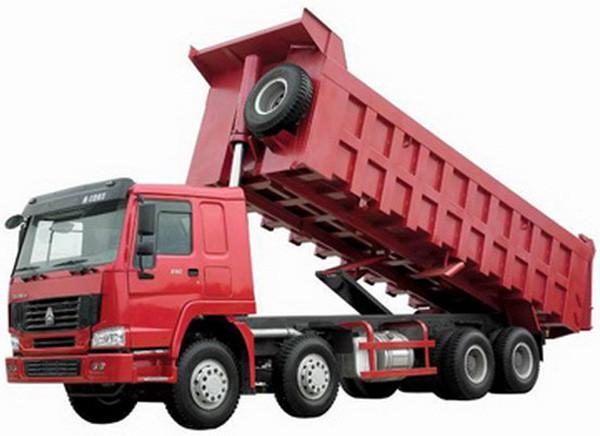 CNHTC 8X4 tipper truck With 371 HP Engine 60 tons Loading Capacity and good transmission