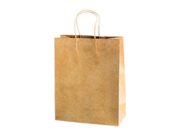 Sacos de papel coloridos de 250gm Sacos de papel de venda a retalho Sacos de papel de venda a retalho Sacos de papel de venda a retalho Kraft Brown Sacos de papel de compra com alças