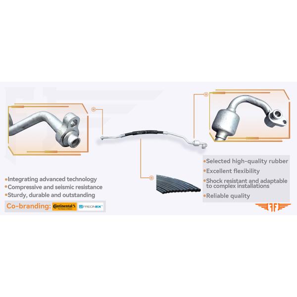 Ford Fiesta BA6119F618CA Discharge AC Pipes Fits For  1.5T 08-17 