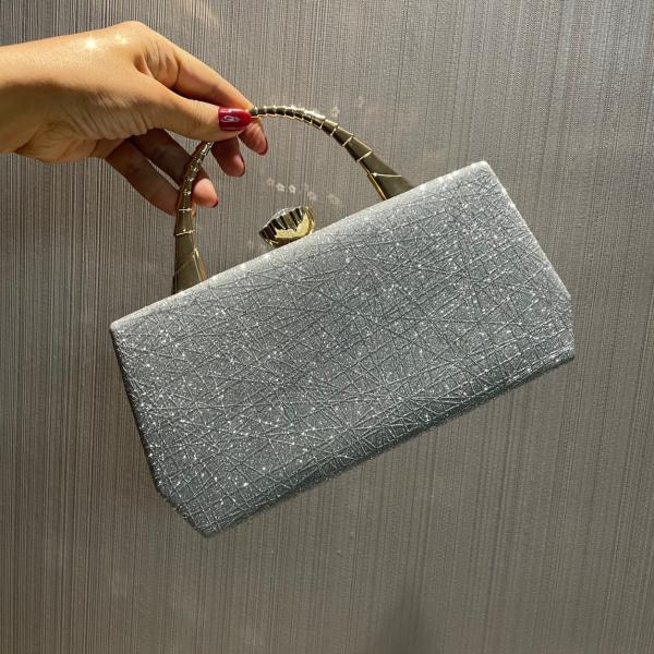 Vintage Style Hasp Women Handbag adorned with Designer Highlight Sequins Leather Trend