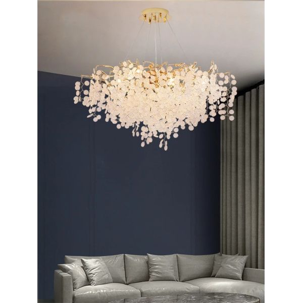 Nordic Ceiling Crystal Chandelier Gold Luxury Pendant Light  （WH-AP-672）