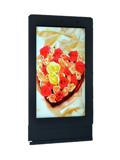 Outdoor 75 Dual Face 4K Digital Advertising Totem，3000 nits Sunlight Readable