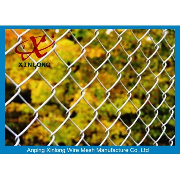 School Chain Link Fence / Hot Dipped Galvanized Chain Link Security Fence