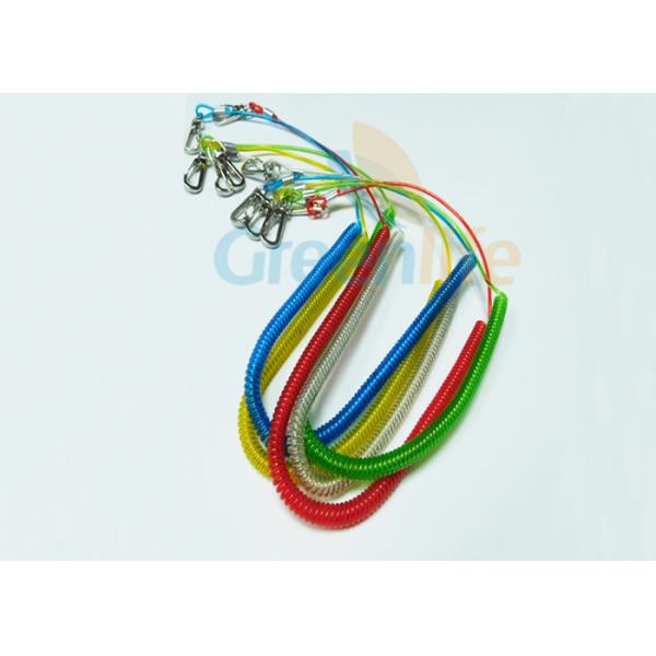 Fashion PU Coated Fishing Rod Lanyard Colored Stainless Steel Extended 3M