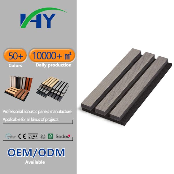 Modern Individuation Acoustic Wooden Slat Wall Panels For Home Renovation