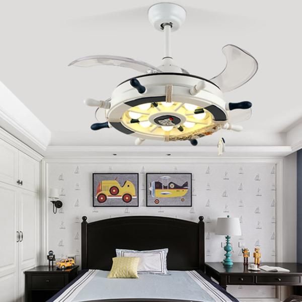 Creative fan lamp with remote control light for child baby bedroom living room Kids room ceiling fan light(WH-VLL-04)