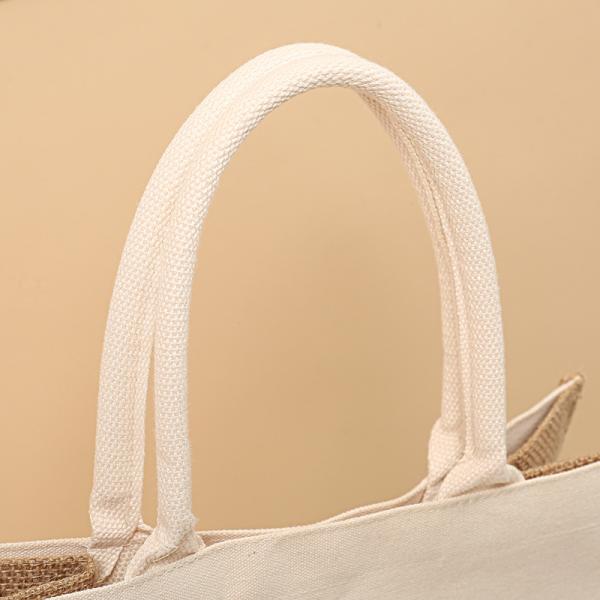 Customized Jute Bag  Gift Bag Canvas and Jute Handbag