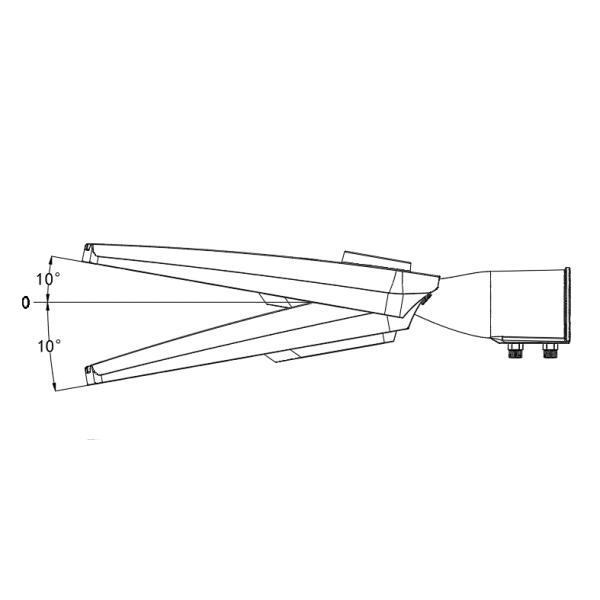 Наружное городское освещение 150w светодиодные уличные фонари регулируемый кран