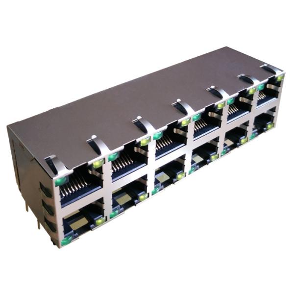Molex Modular jack Top / Side Eentry Low Profile Modjack Ganged Stacked Jack