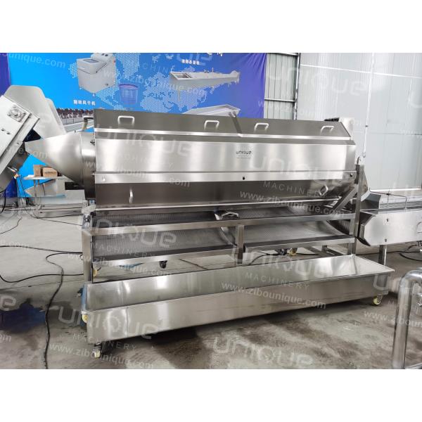 Big Capacity Continuous Brush Potato Peeling Machine Carrot Washing and Polishing Machine