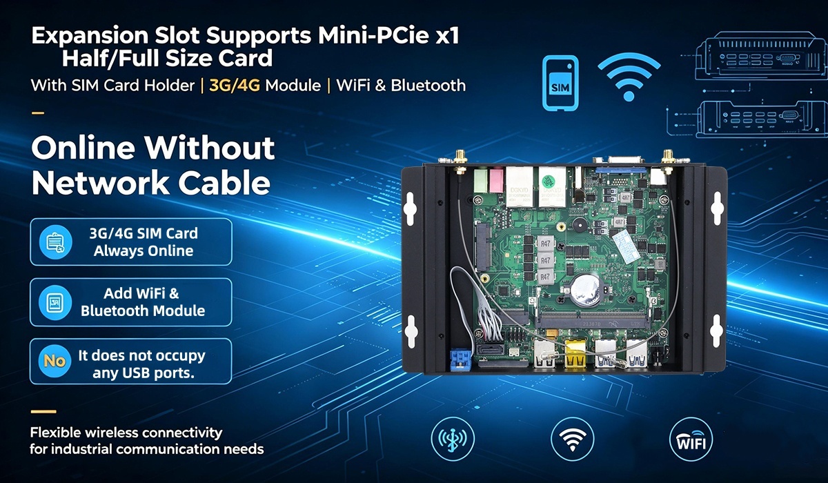 Intel Core I5 7267U Processor Industrial Mini Pc For Factory