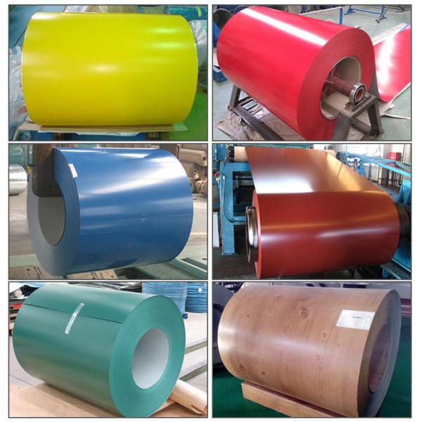 0Épaisseur.5 mm bobine d'acier galvanisé prépeint Certificat ISO Bordure du moulin bobine PPGI de couleur RAL