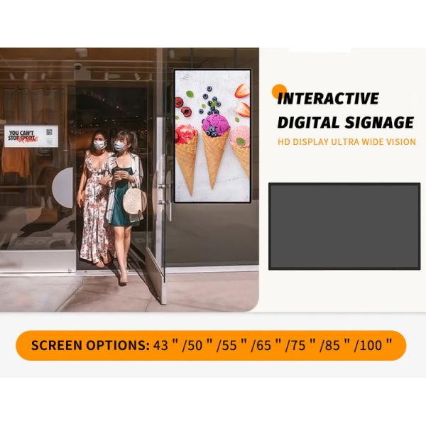 40 Inch Android 9.0 Multifunctional Wall Mounted Indoor Digital Signage Interactive Display Screen
