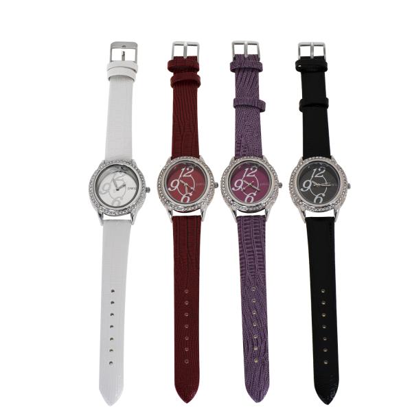 Big Number Face Womens Fashion Watch OEM Logo Alloy Stones Case