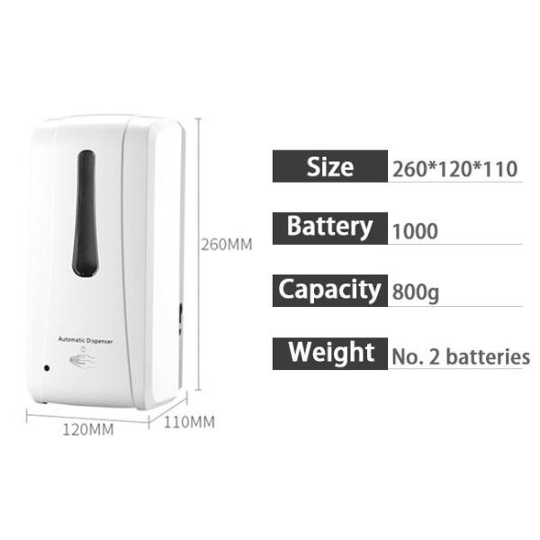 Automatic Touchless 500ml Hospital Hand Sanitizer Dispenser