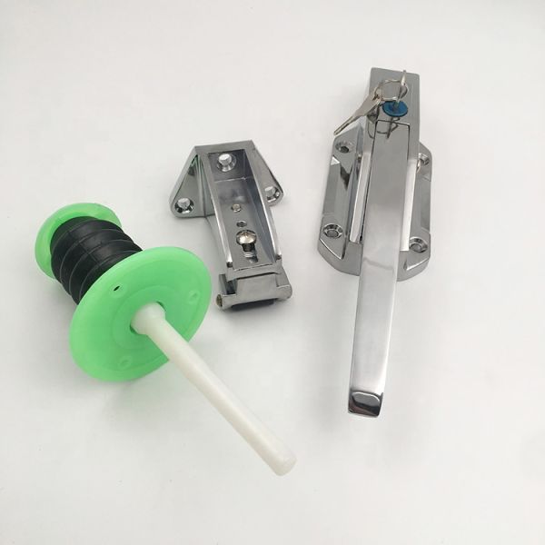 zinc alloy die-cast housing and cylinder hardware key refrigerator lock with plastic push rod